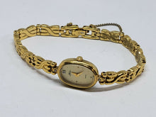 Vintage Jaques Prevard Japan 14k Gold Plated Ladies Diamond Watch