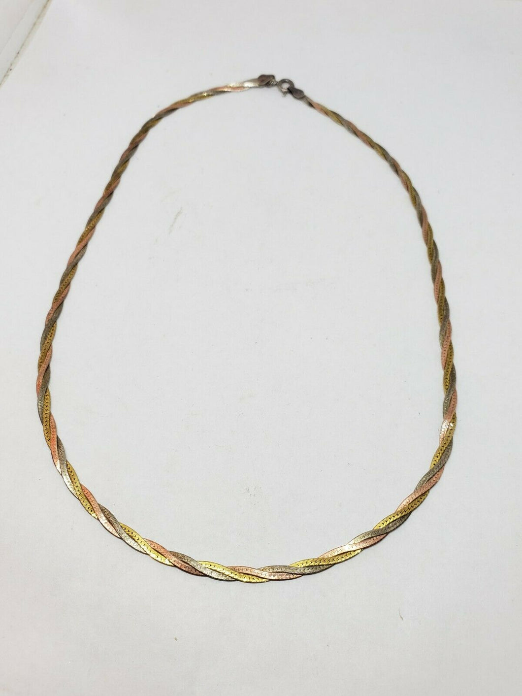 Leah Alexandra Fine Braided Herringbone Necklace 10k Yellow Gold | Blue  Ruby Jewellery, Canada