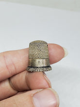 Antique KMD Ketchum & McDougall Sterling Silver Size 8 Filigree Edge Thimble