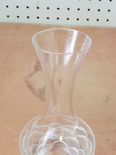 Vintage Cofrac Art Verrier Cut Lead Crystal Frosted Flower Base Bud Vase