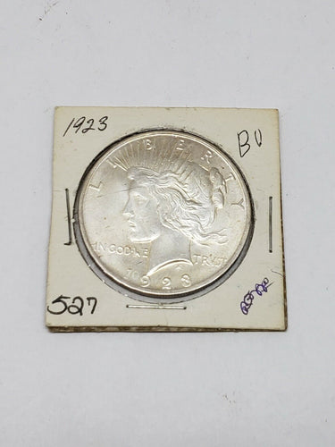 1923 $1 Silver Peace Dollar BU