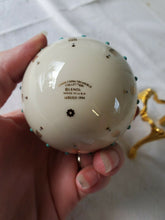 Vintage 1994 Lenox China Treasures Collection Ivory Hand Painted Egg With Stand