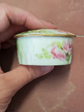 Antique Rosenthale Bavaria Hand Painted Rose Porcelain Trinket Box