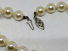Vintage Mallorca Sterling Silver Faux Pearl Strand Necklace in Box