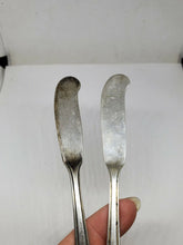 Vtg c1940 Gorham Lyric Sterling Silver Mid-Century Modern Pair Of Butter Knives
