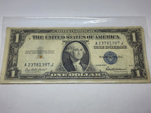 Vintage 1935 F Blue Seal Silver Certificate $1 Dollar Bill Circluated A23781397J