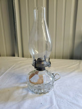 Vintage Lamplight Farms Clear Glass Finger Kerosene Lamp