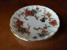 Vintage Minton Ancestral Blue And Pink Flower S-376 Bone China Nut/Candy Dish