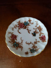 Vintage Minton Ancestral Blue And Pink Flower S-376 Bone China Nut/Candy Dish