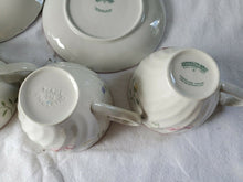 Vintage Johnson Bros White Floral Summer Chintz Earthenware Teacup & Saucer Set