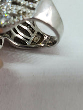 Sterling Silver 925 CN FZN Large Filigree Statement Ring Size 7