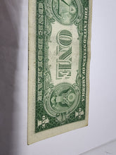 Mis-cut 1935 F Blue Seal Silver Certificate $1 Dollar Bill Circluated S07665803I