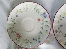 Vintage Johnson Bros White Floral Summer Chintz Earthenware Teacup & Saucer Set