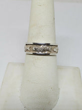 Sterling Silver Textured Fish Band Ring Size 7