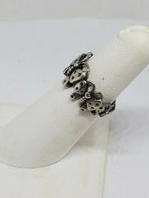 Sterling Silver Accending Size Butterfly Band Ring Size 5