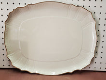 Baum Bros Formalities Ivory Bohemian Porcelain Serving Platter & Veggie Bowl
