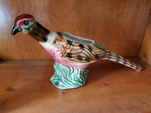 Vintage Colorful Ceramic Pheasant Planter 18" Long