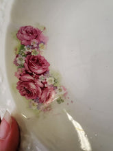 Antique Sevres Roses Raised Embossed Filigree Cereal Bowls