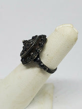 VTG Navajo/Mexico Sterling Silver Filigree Twist Wire & Bead Poison/Pill Ring