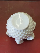 Vintage Fenton White Milk Glass Hobnail Ruffled Vase
