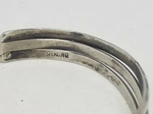 Vintage Navajo Sterling Silver Malachite Cuff Bracelet