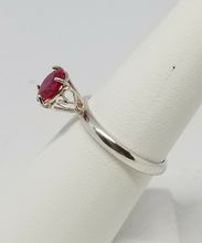 0.10ct Pigeon Blood Ruby Handmade Sterling Silver Ring