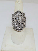 Sterling Silver 925 CN FZN Large Filigree Statement Ring Size 7