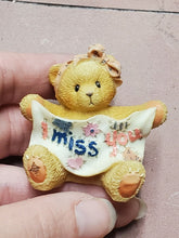 Vintage Enesco Cherished Teddies 1997 "I Miss You" Resin Bear Figurine