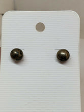 Vintage 950 Silver Navajo Pearl Stud Earrings Handmade