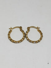Gold Plated Sterling Silver Vermeil Ross-Simons Diamond Hoop Earrings