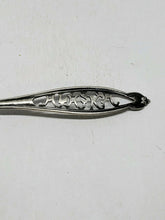 Vtg Sterling Silver Alaska Pierced Open Work  Souvenir Spoon Jewelry Craft 5"