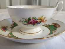 Vintage Dinette Fine Bone China Filigree And Floral Cup And Saucer