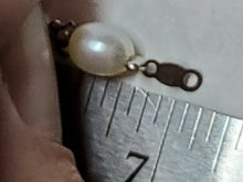 Vintage Sterling Silver Purple Jade Freshwater Oval Pearl Silver Bead Bracelet