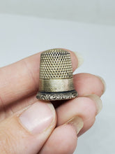 Antique KMD Ketchum & McDougall Sterling Silver Size 8 Filigree Edge Thimble