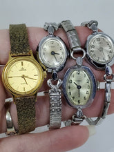 Vintage Lot Of 4 Ladies Watches Timex & Lorus