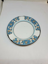 Vintage Wedgewood Blue Double Griffin Bull Head Fine Bone China Saucer Plate
