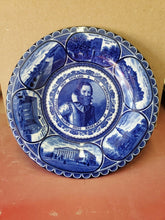 Rowland & Marsellus Co The Portraicture Of Captayne John Smith Flow Blue Plate