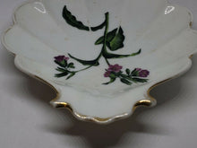 Vintage Bing And Grondahl Hand Painted Flowers Shell Shaped Dish