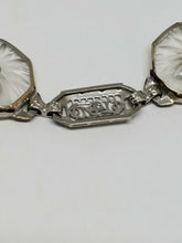 Antique Art Deco 14k & Platinum Camphor Rock Crystal European Diamond Bracelet