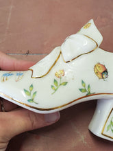 Vintage Fib Burton & Burton Daisy Ladybug Dragonfly Porcelain Slipper/Shoe
