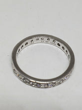 Sterling Silver Paj China Cubic Zirconia Eternity Band Ring Size 9