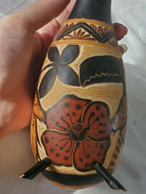 Vintage Hand Carved Wooden Andean Gourd Bird Art Figure Toucan Design