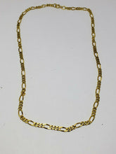 Gold Plated Sterling Silver 4.2mm Figaro Chain Necklace