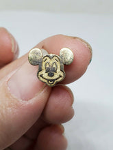 Disney Mickey Mouse Head Gold Plated Sterling Silver Single Earring