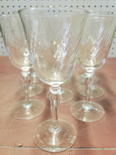 Vintage French Verrerie D'arques Renaissance Crystal Swirl Stemware Wine Glasses