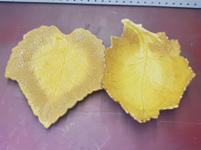 Vintage Laurie Gates Coronado Collection Yellow Leaf Plate & Bowl