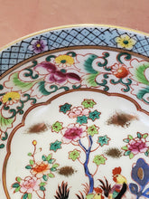 Vintage Asian Oriental Famille Rose Rooster & Flowers Bowl