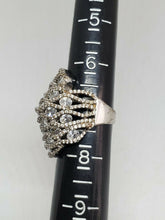 Sterling Silver 925 CN FZN Large Filigree Statement Ring Size 7