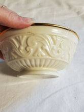 Lenox Fine Ivory China 24k Gold Trim Embossed Fruit Bowl