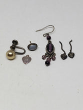 Mixed Lot of Vintage Sterling Silver Scrap Repurpose Single Earrings And Charms